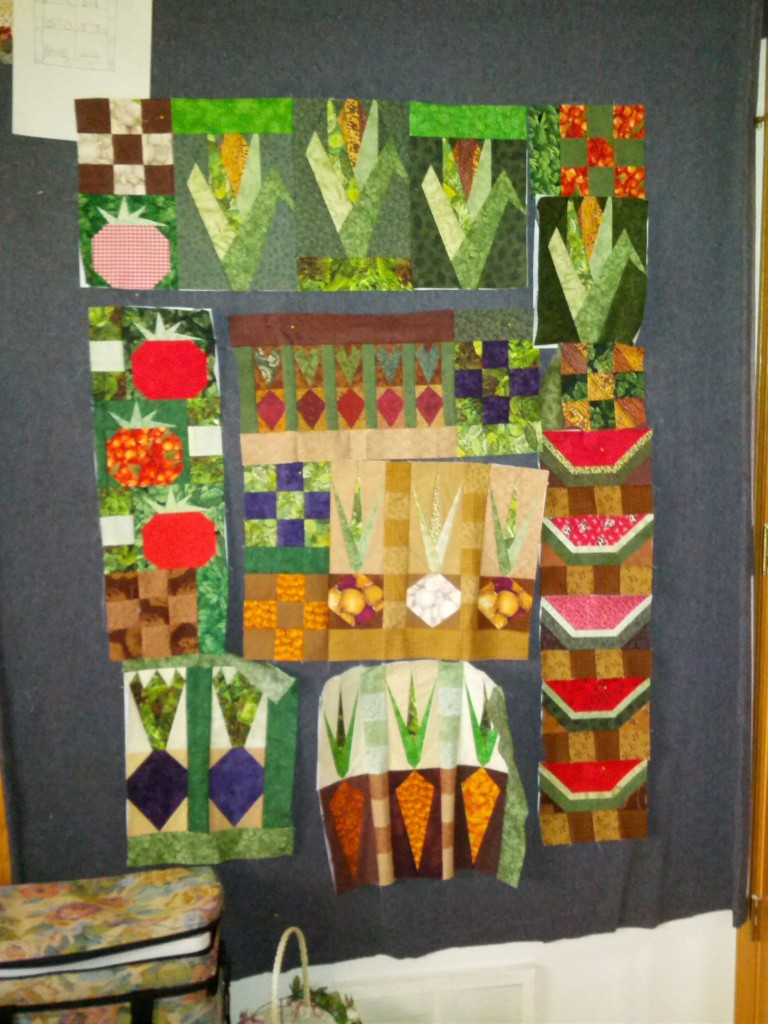 All the lovely blocks starting to come together.