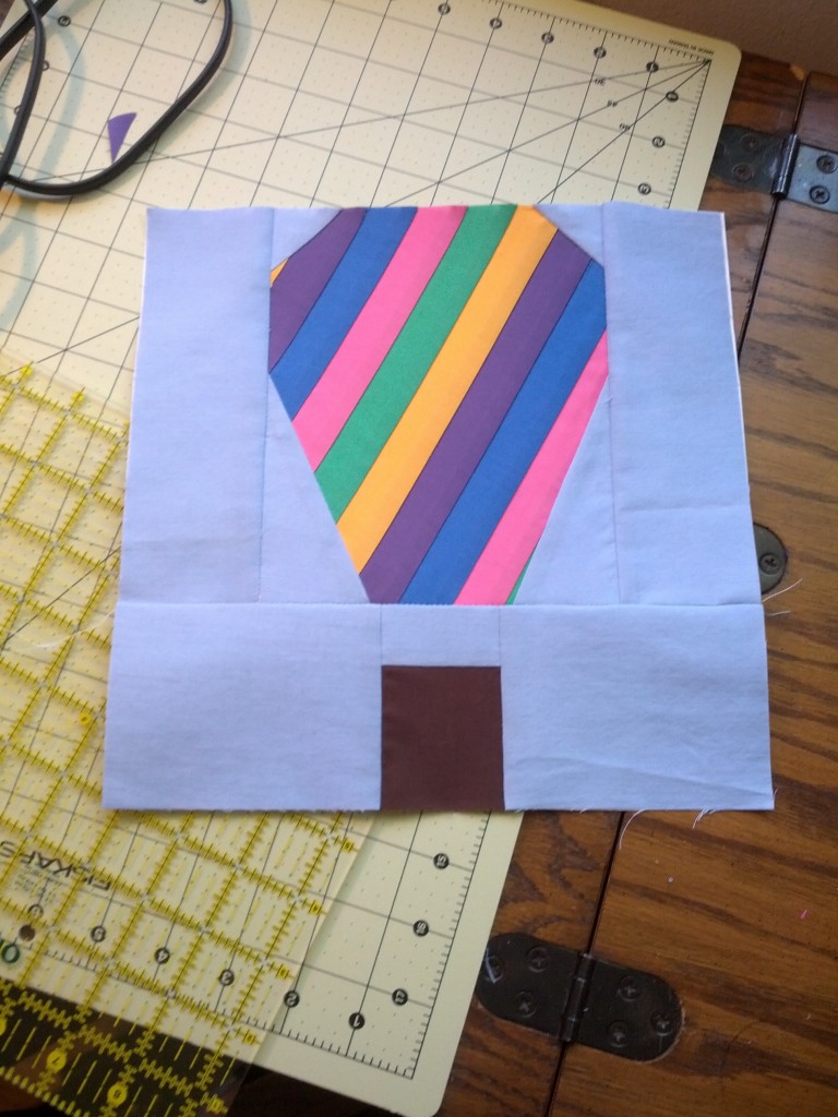 The final design and first block.